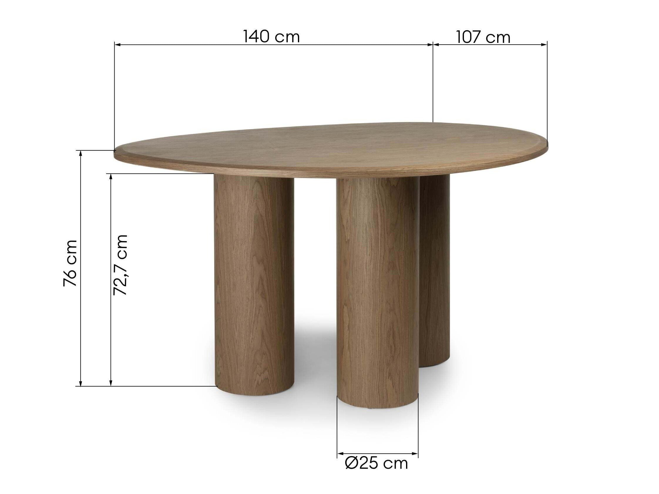 Pöytä Burleson 553 (Pähkinä)