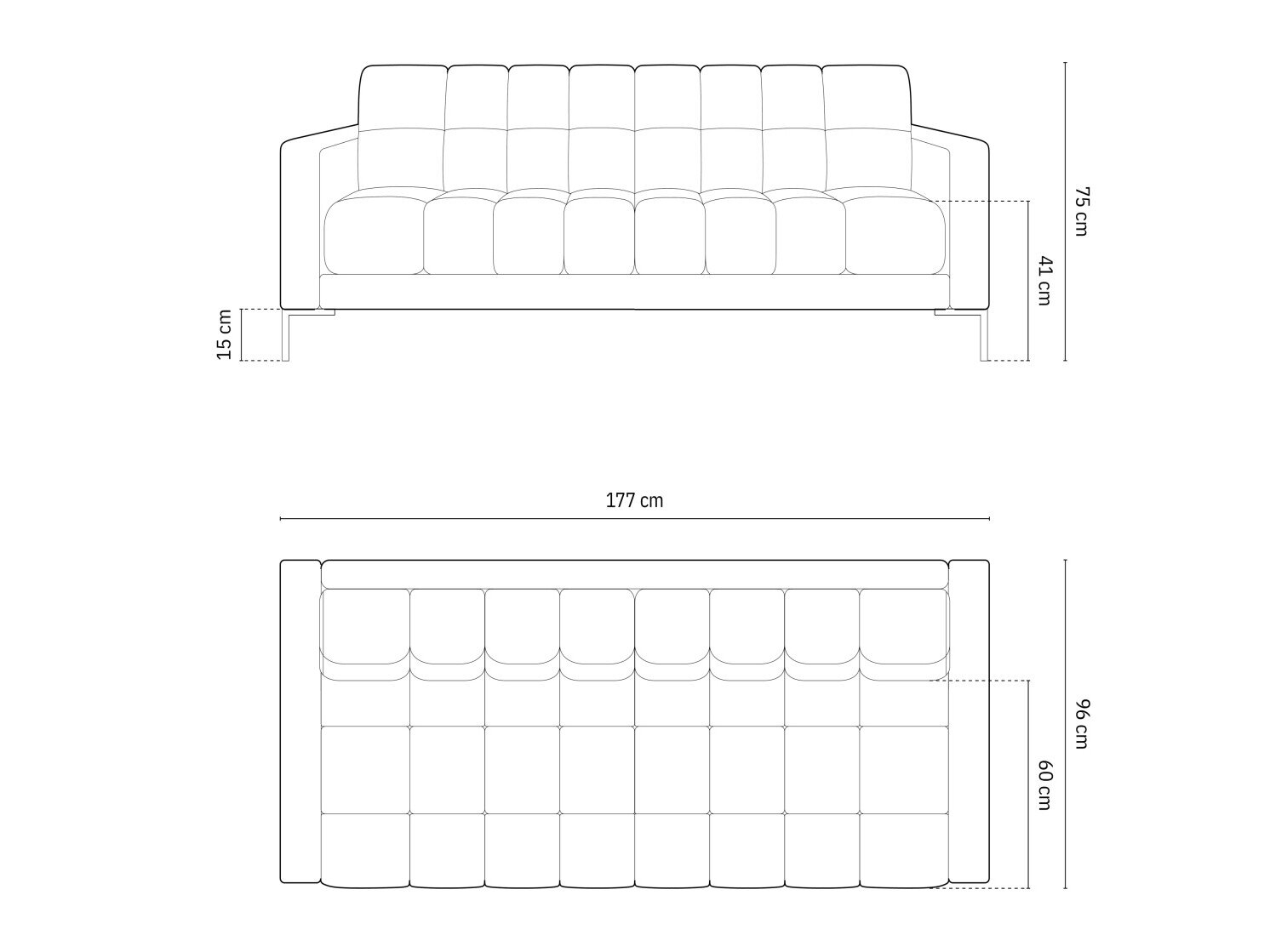 Sofa Calelbe 101 (Malia Cream)