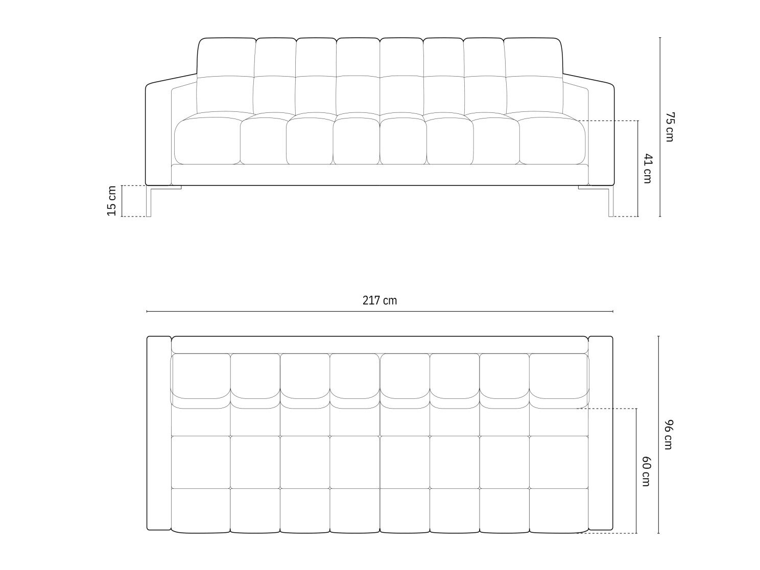 Sofa Calelbe 102 (Malia Cream)