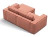 Moduulikulmasohva Dalodei 111 (Babel Red)