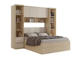 Makuuhuonesetti Nolcala 124 (Tammi + Beige)