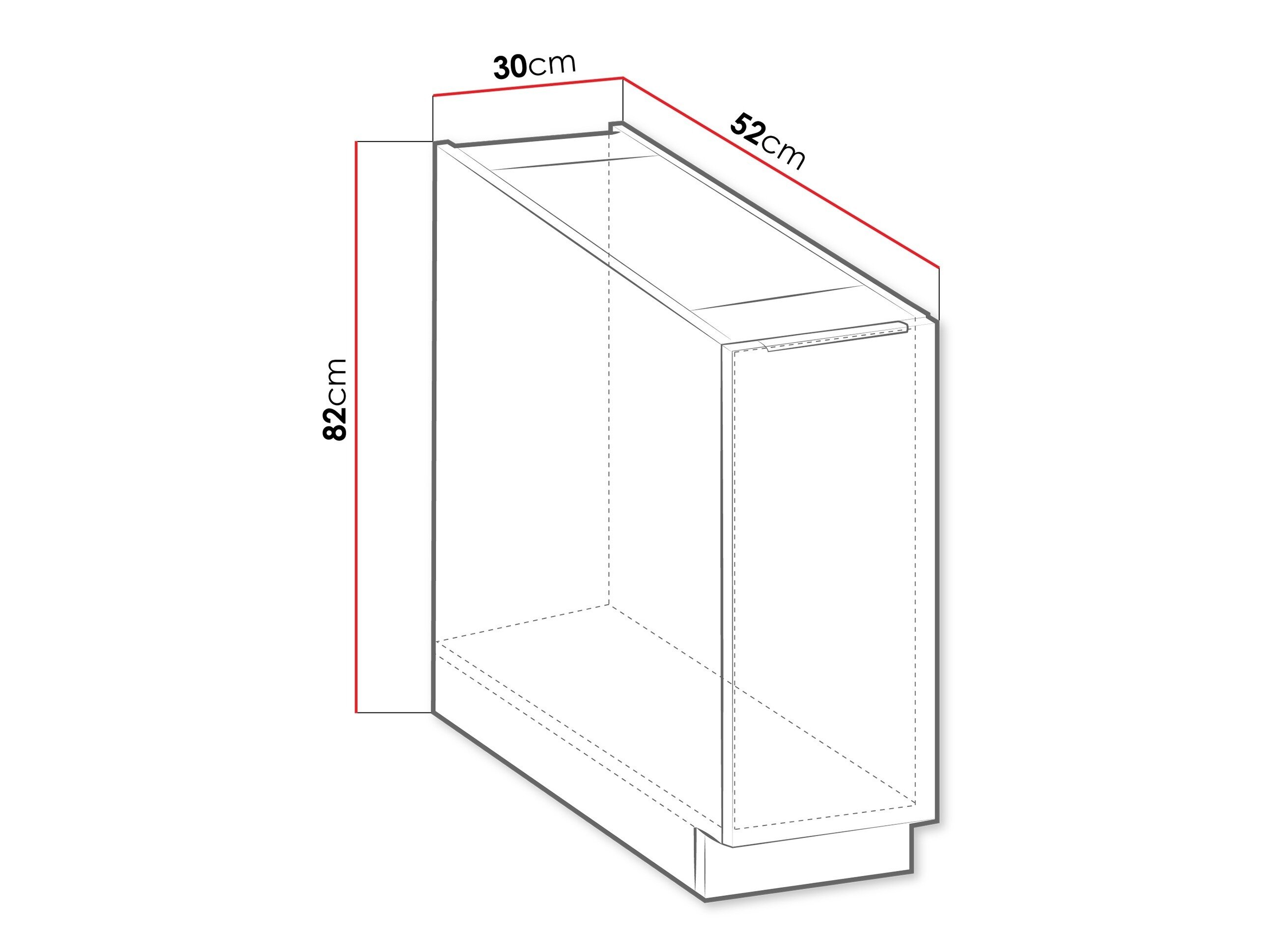 Modulaarinen kaappi ulosvedettävällä korilla Sole 102
