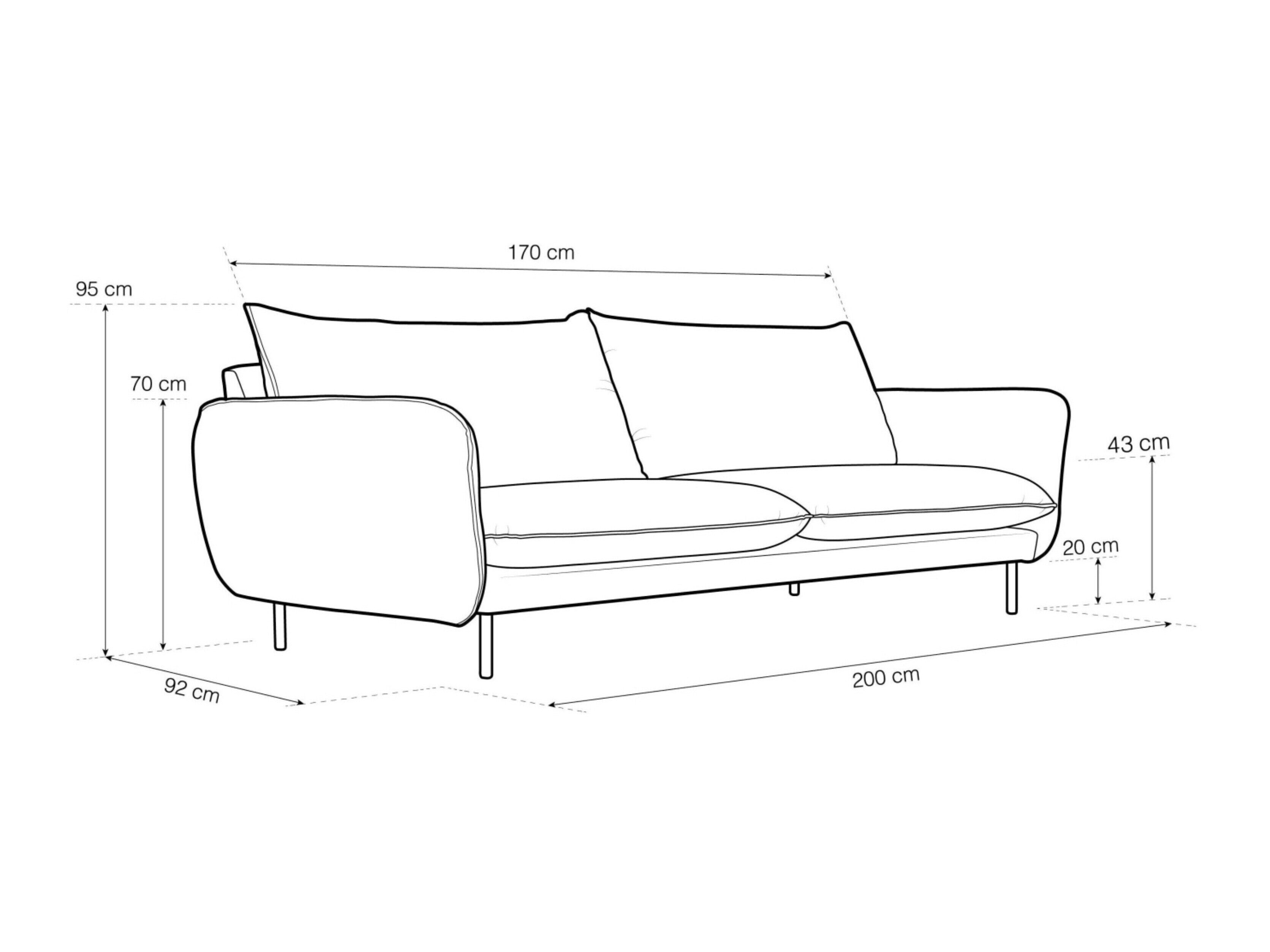 Sofa Ferlevi 120 (Malia Black)