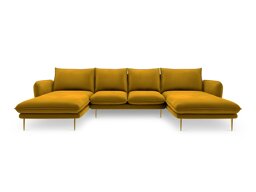 Corner sofa Ferlevi 122 (Malia Tumeric)