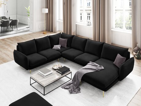 Corner sofa Ferlevi 123 (Malia Black)
