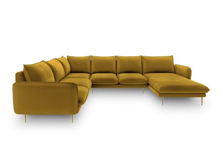 Corner sofa Ferlevi 123 (Malia Tumeric)