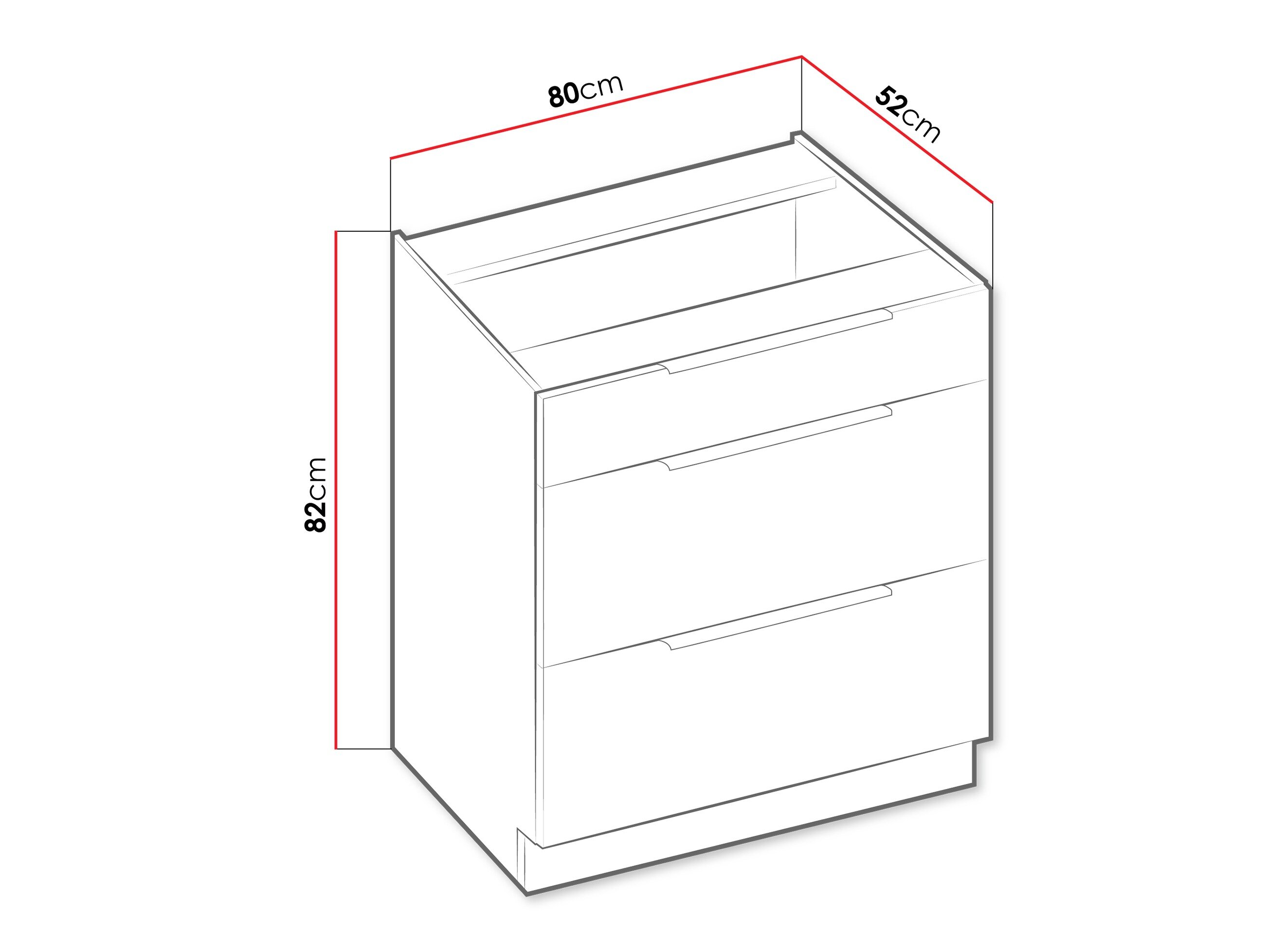 Modulaarinen kaappi vetolaatikoilla Sole 147