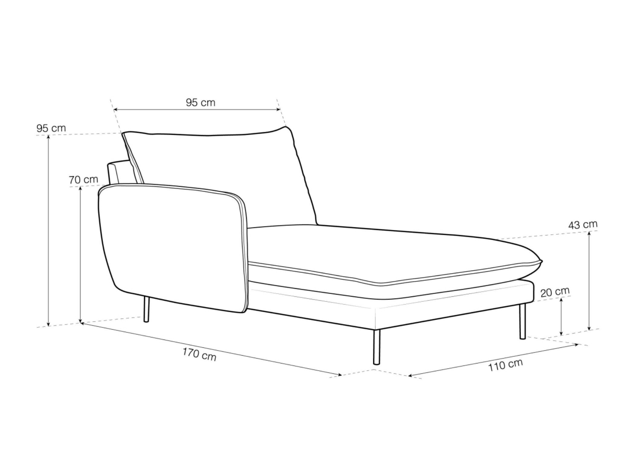 Chaise longue Ferlevi 125 (Malia Forrest)