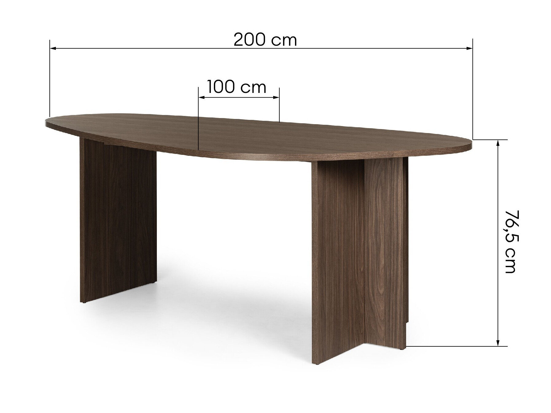 Pöytä Burleson 720 (Pähkinä)