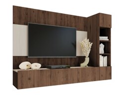 Olohuonesetti Comfivo Salix II (Pähkinä + Vaalea Travertine)