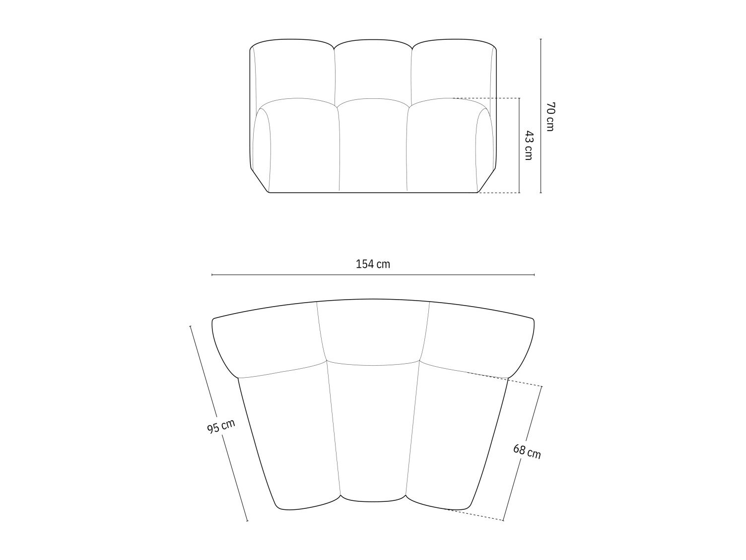 Modulaarinen istuinyksikkö Cirleve 114 (Baloo 2085)