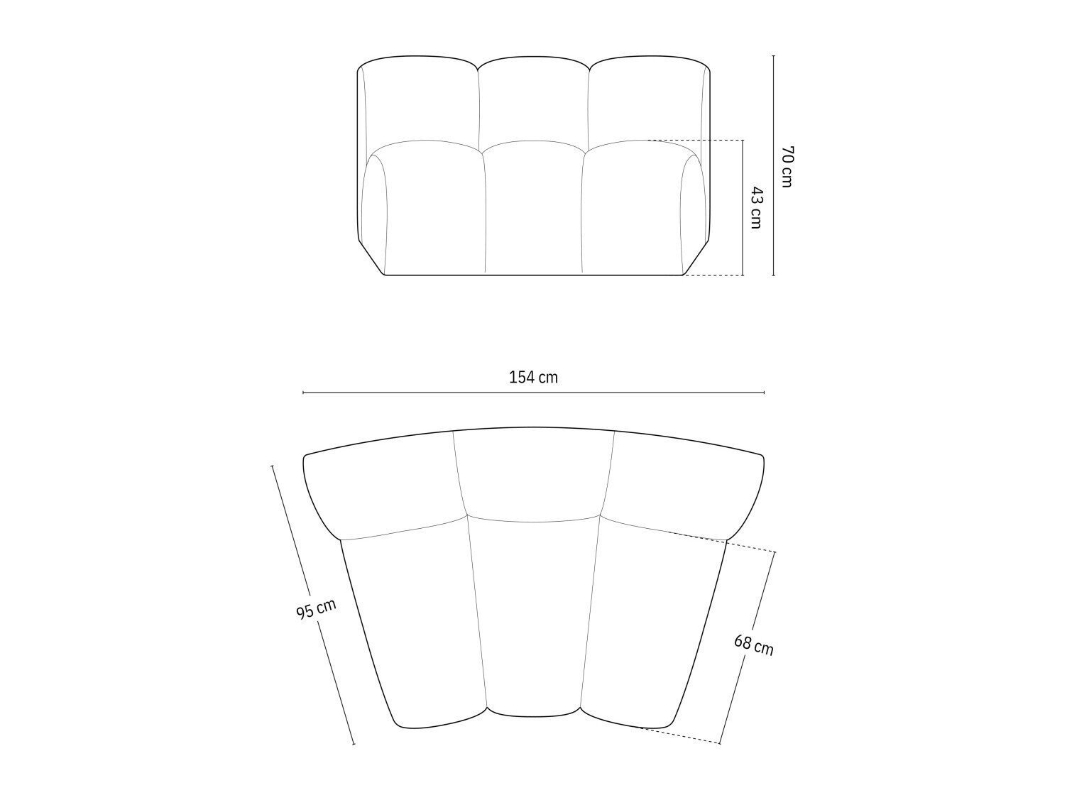 Modulaarinen istuinyksikkö Cirleve 114 (Eden 10)