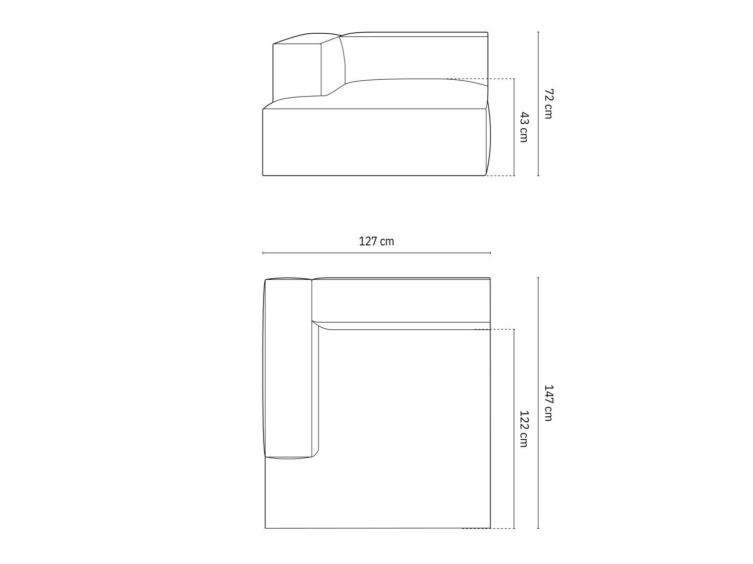 Modulaarinen istuinyksikkö Sonsore 104 (Monet Graphite)