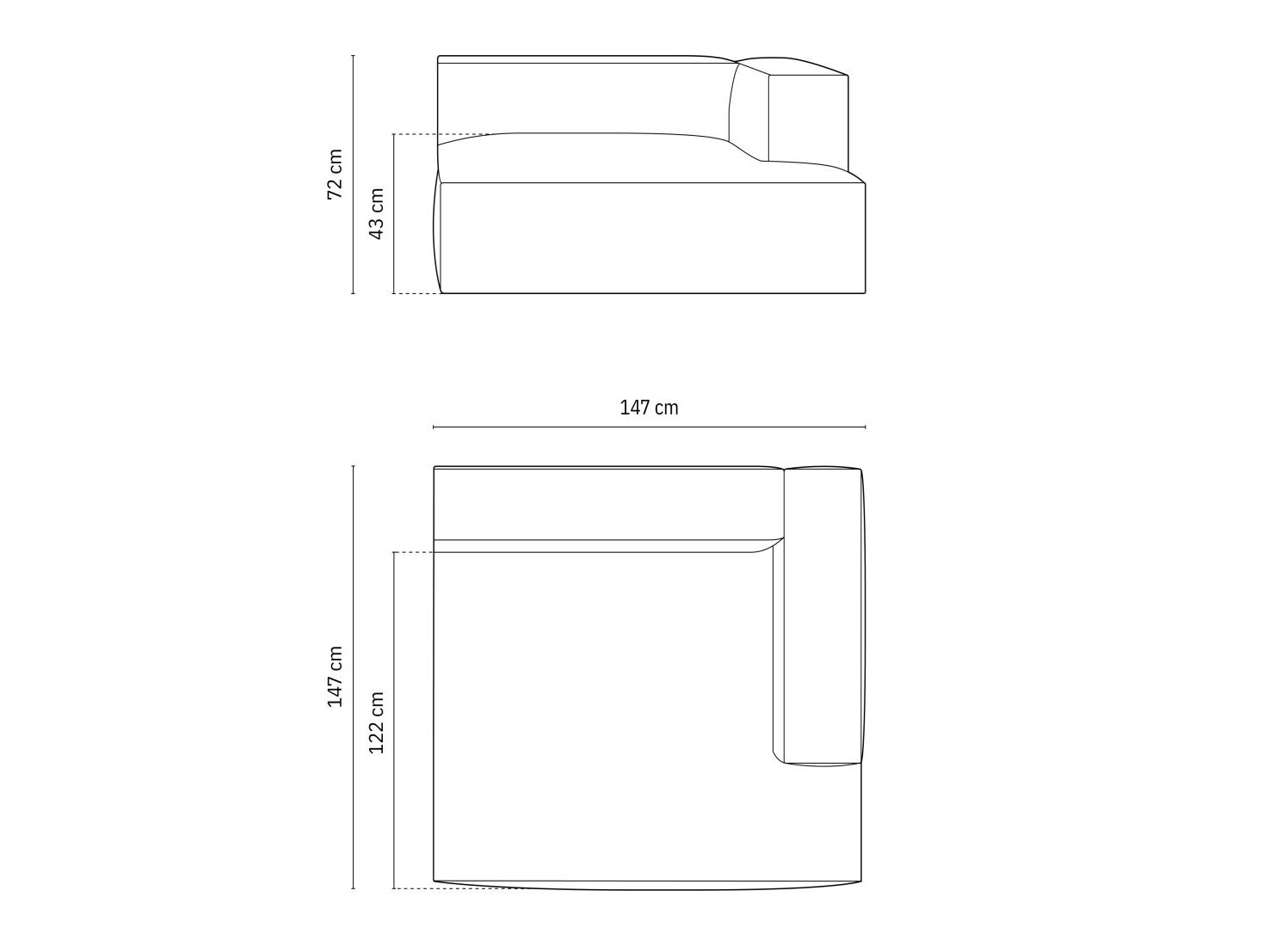 Modulaarinen istuinyksikkö Sonsore 105 (Paris Steel)