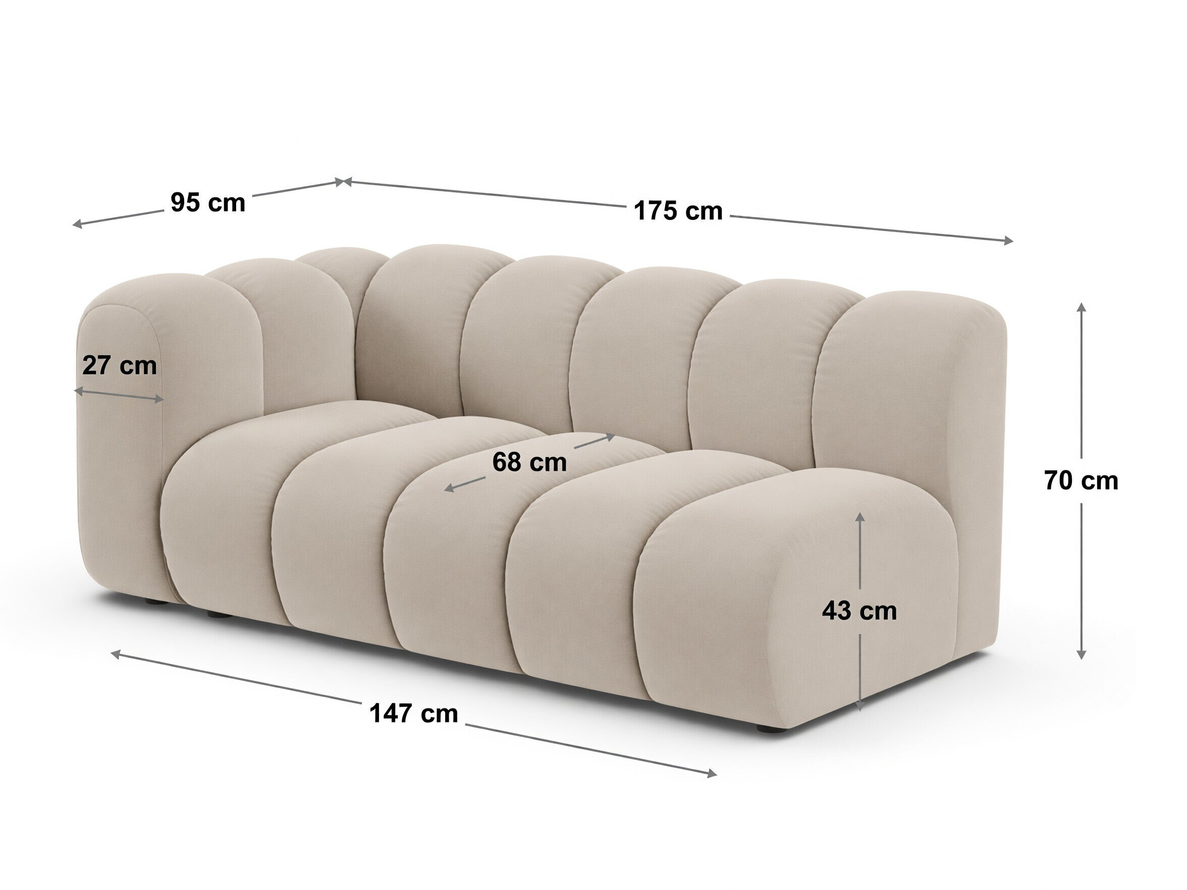 Modulaarinen istuinyksikkö Cirleve 116 (Baloo 2085)
