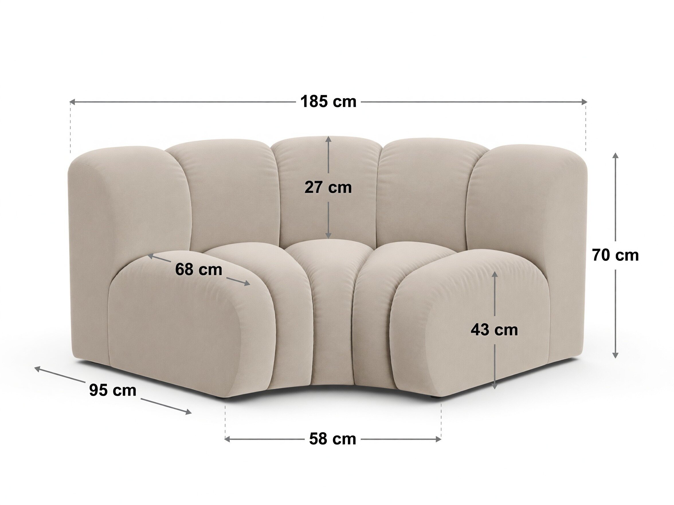 Modulaarinen istuinyksikkö Cirleve 118 (Venus 2928)