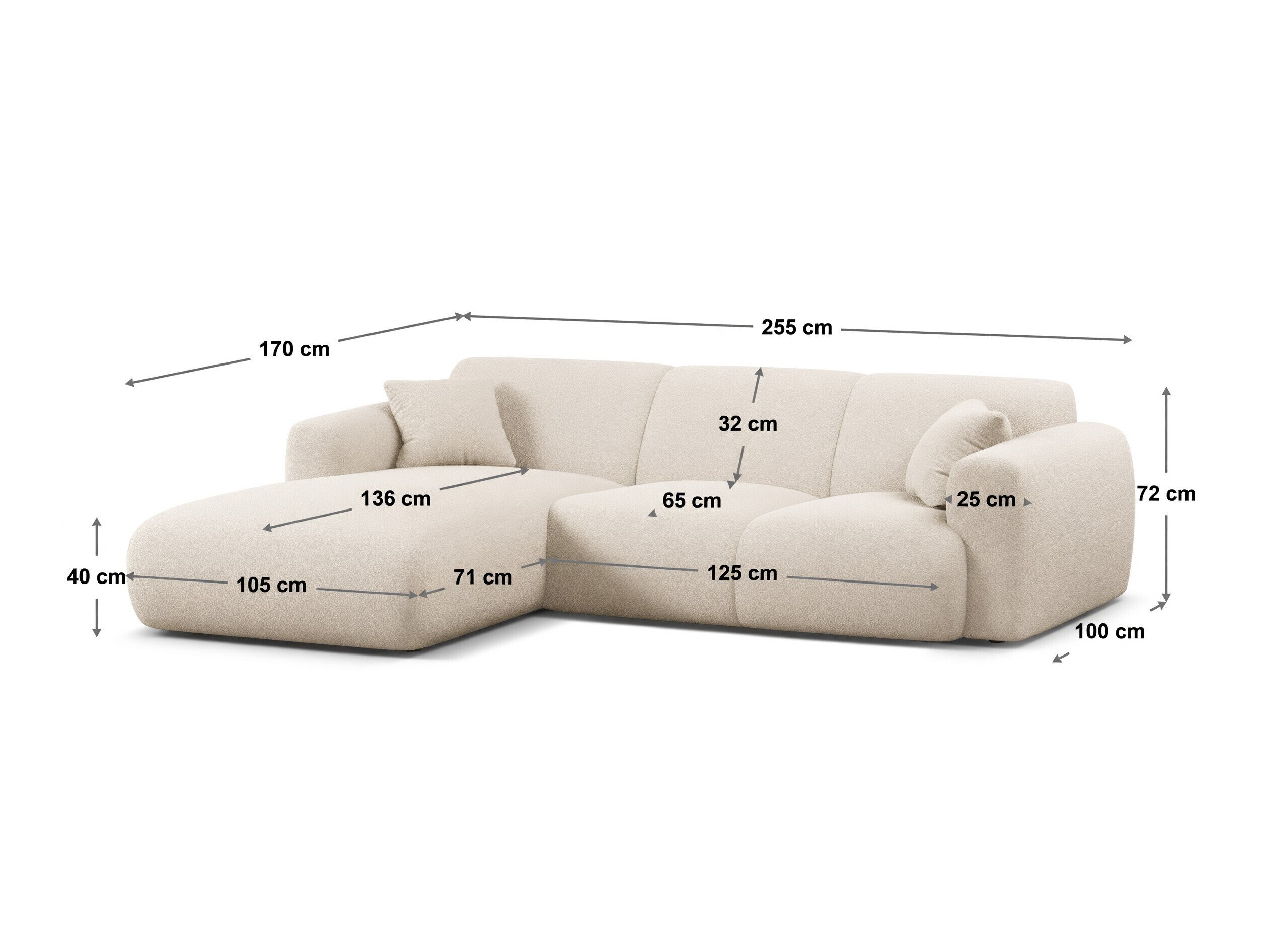 Kulmasohva Romtoru 103 (Rebel 25)
