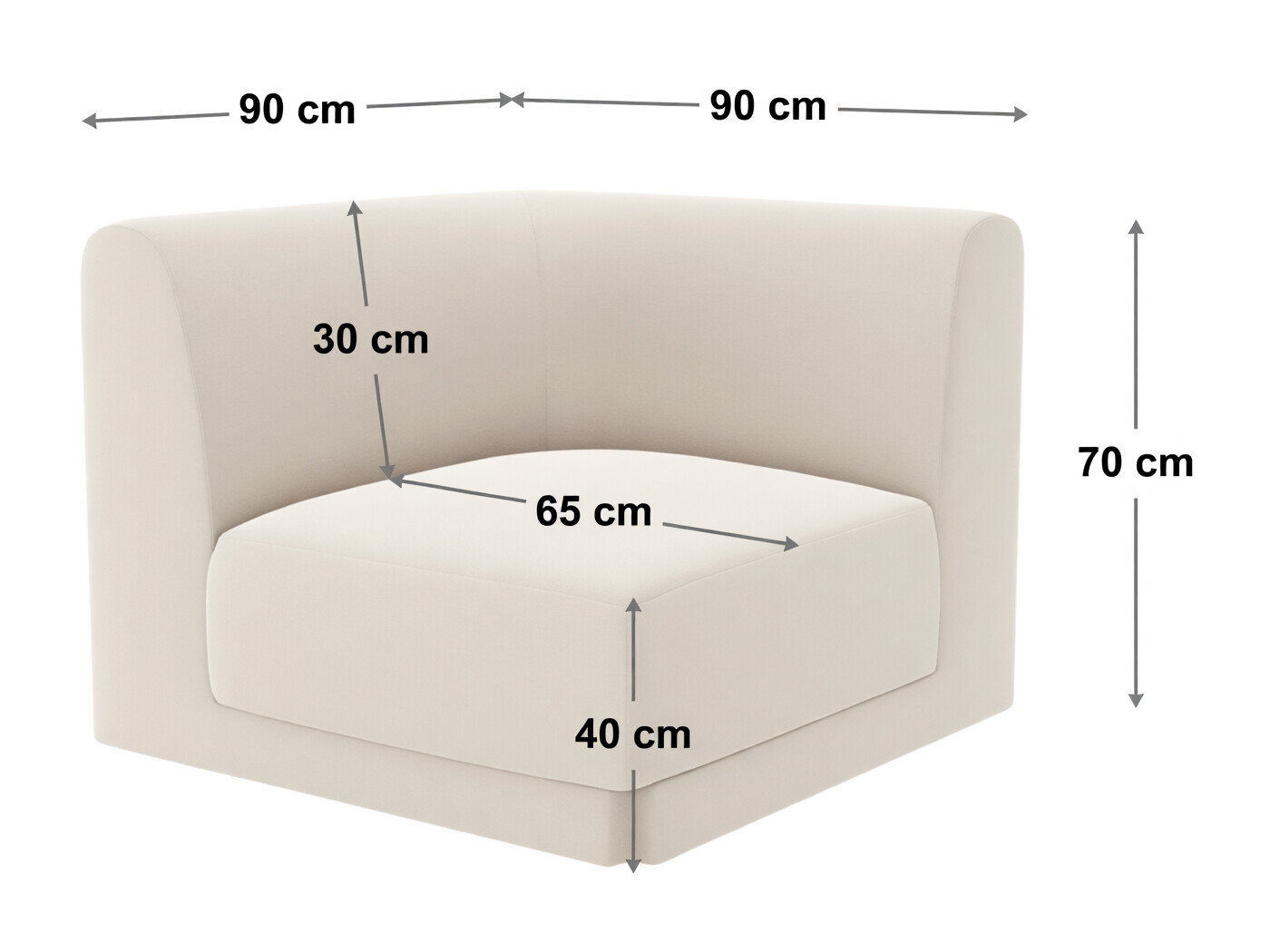 Modulaarinen istuinyksikkö Tivlomi 103 (Bluvel 19)
