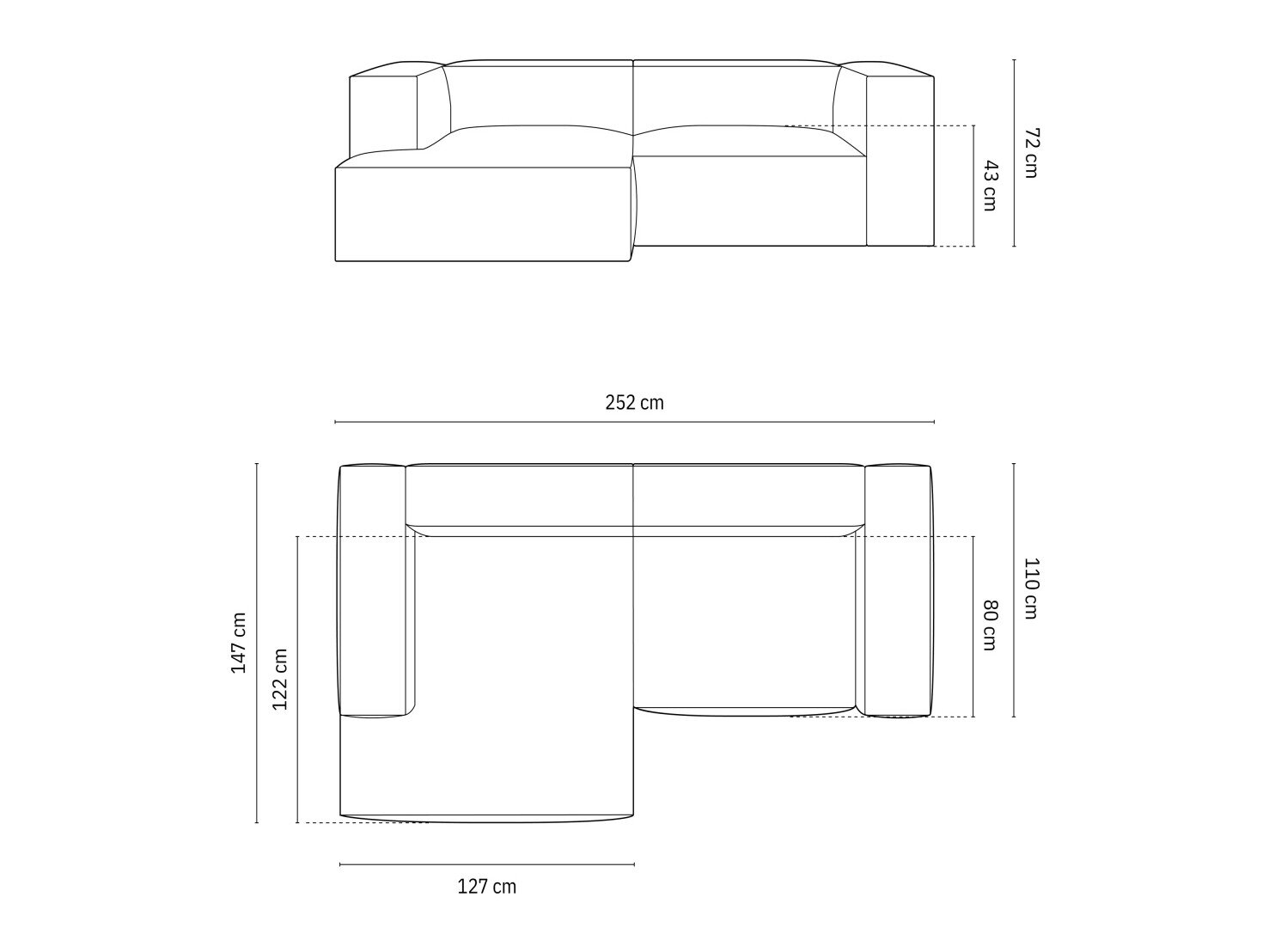 Moduulikulmasohva Sonsore 113 (Paris Beige)