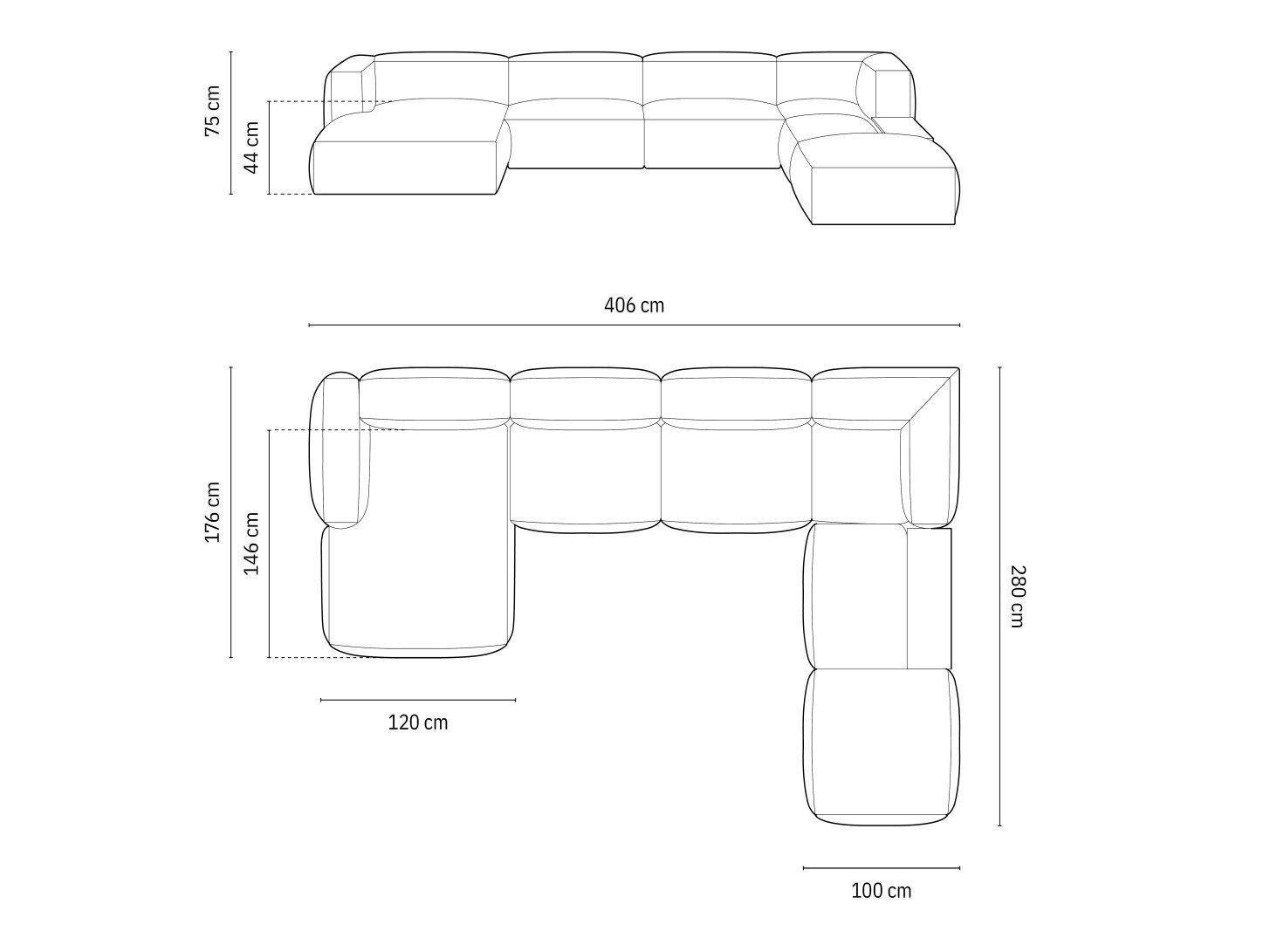 Moduulikulmasohva Sorcoro 124 (Tilia 03)