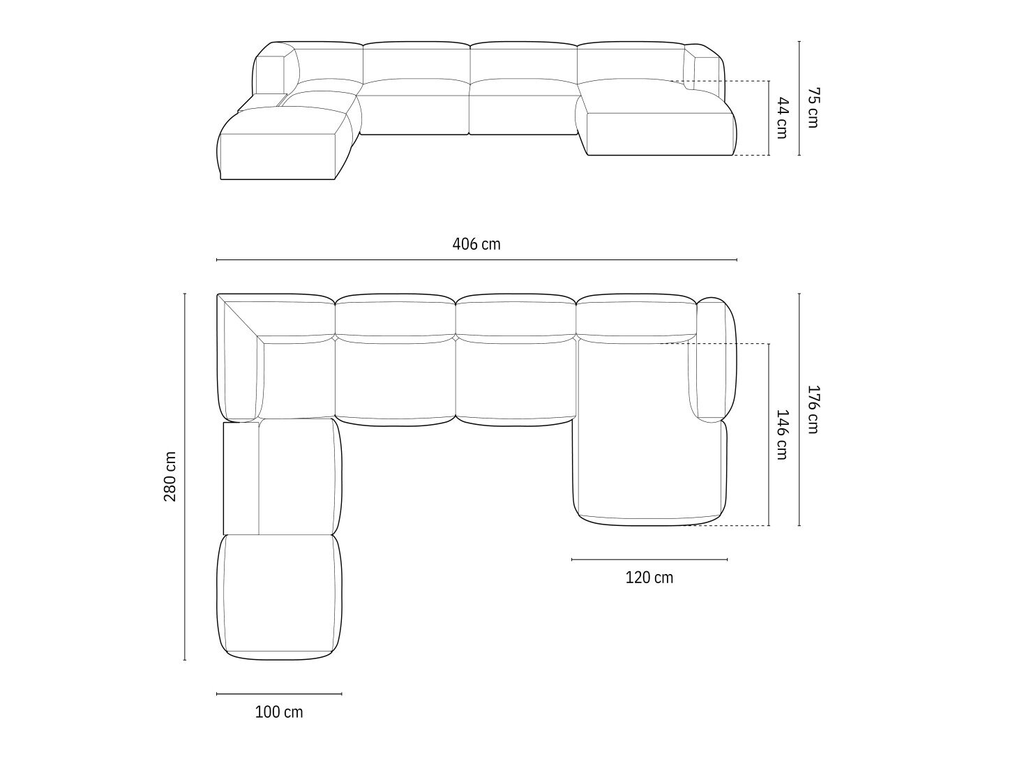 Moduulikulmasohva Sorcoro 124 (Boston Water Green)