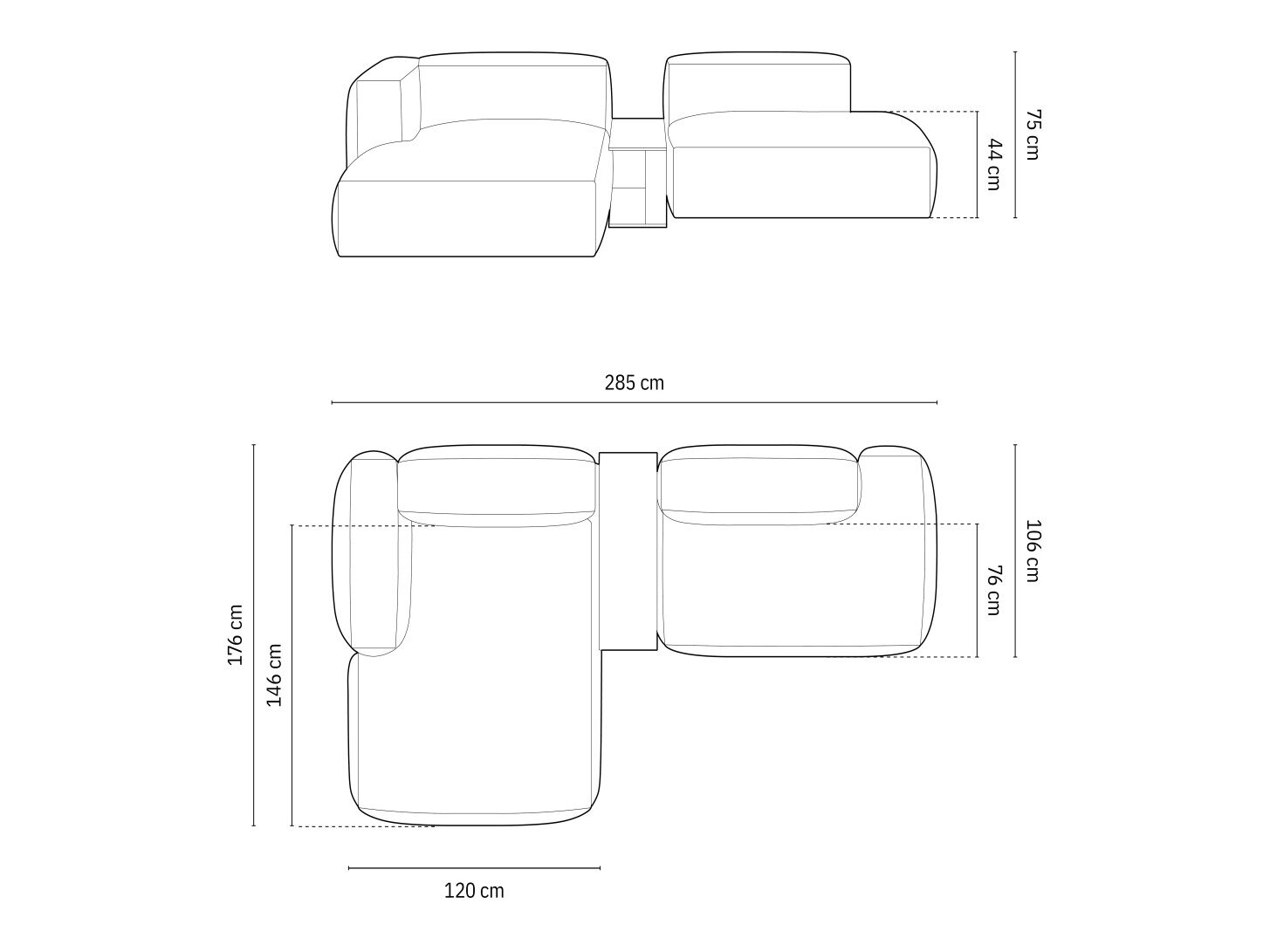 Moduulikulmasohva Sorcoro 125 (Tilia 03)