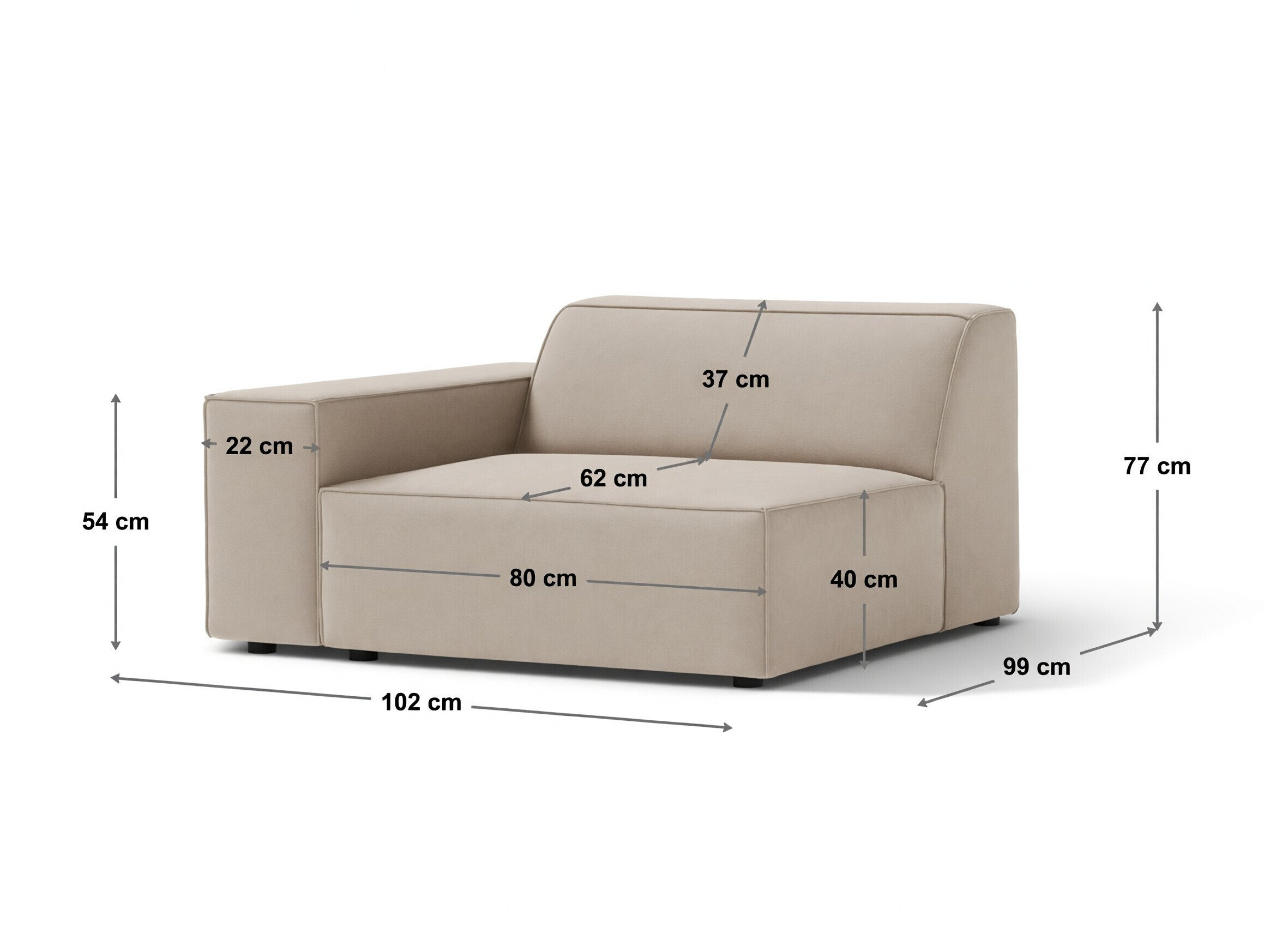 Modulaarinen istuinyksikkö Lomcalu 127 (Baloo 2083)