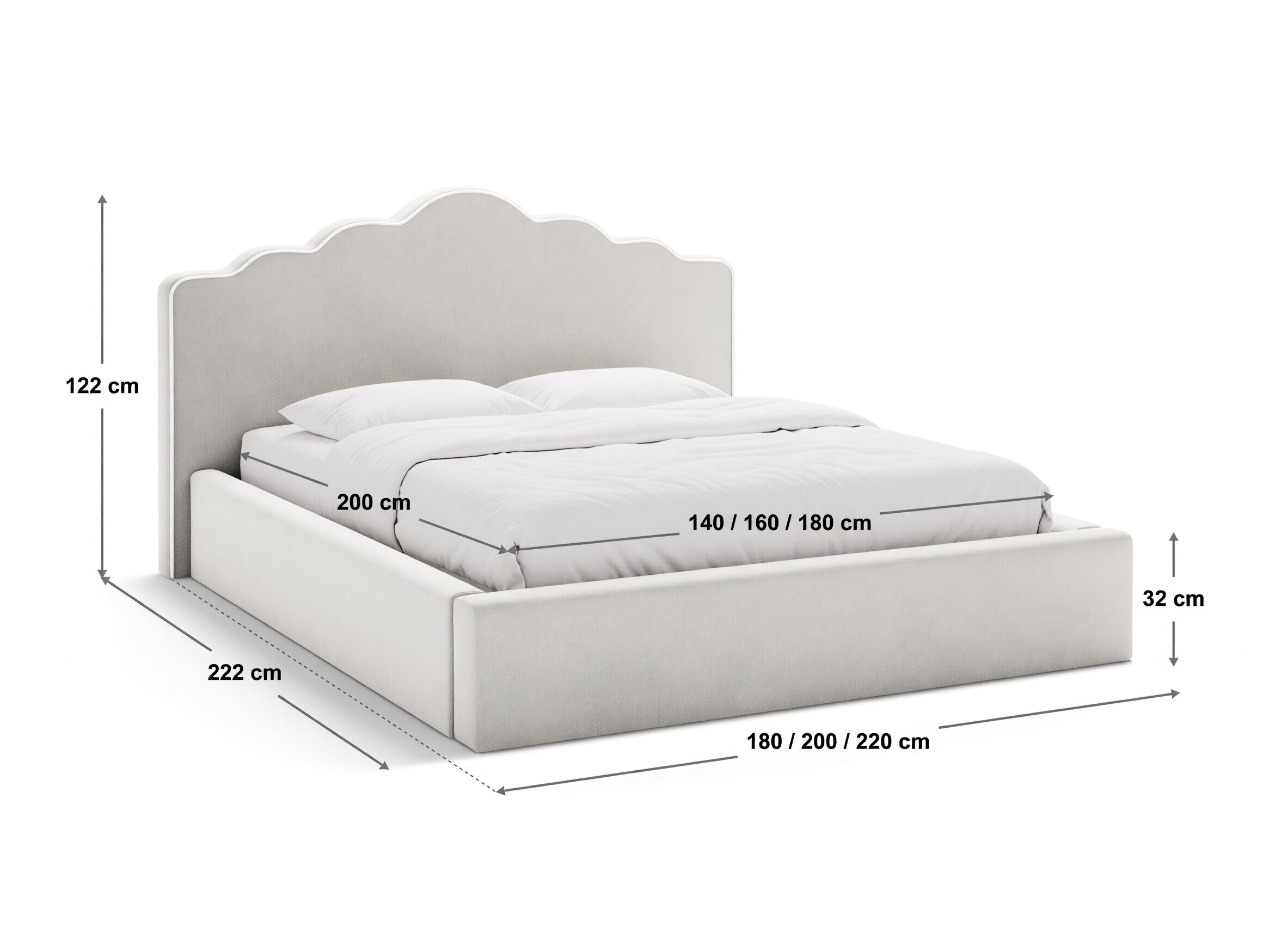 Sänky Beckley 374 (Magic Velvet 2256 + Magic Velvet 2243)