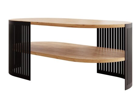 Coffee table Civer VI (Black + Craft golden oak)