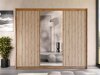 Vaatekaappi Gemes I (Wotan tammi + Valkoinen)