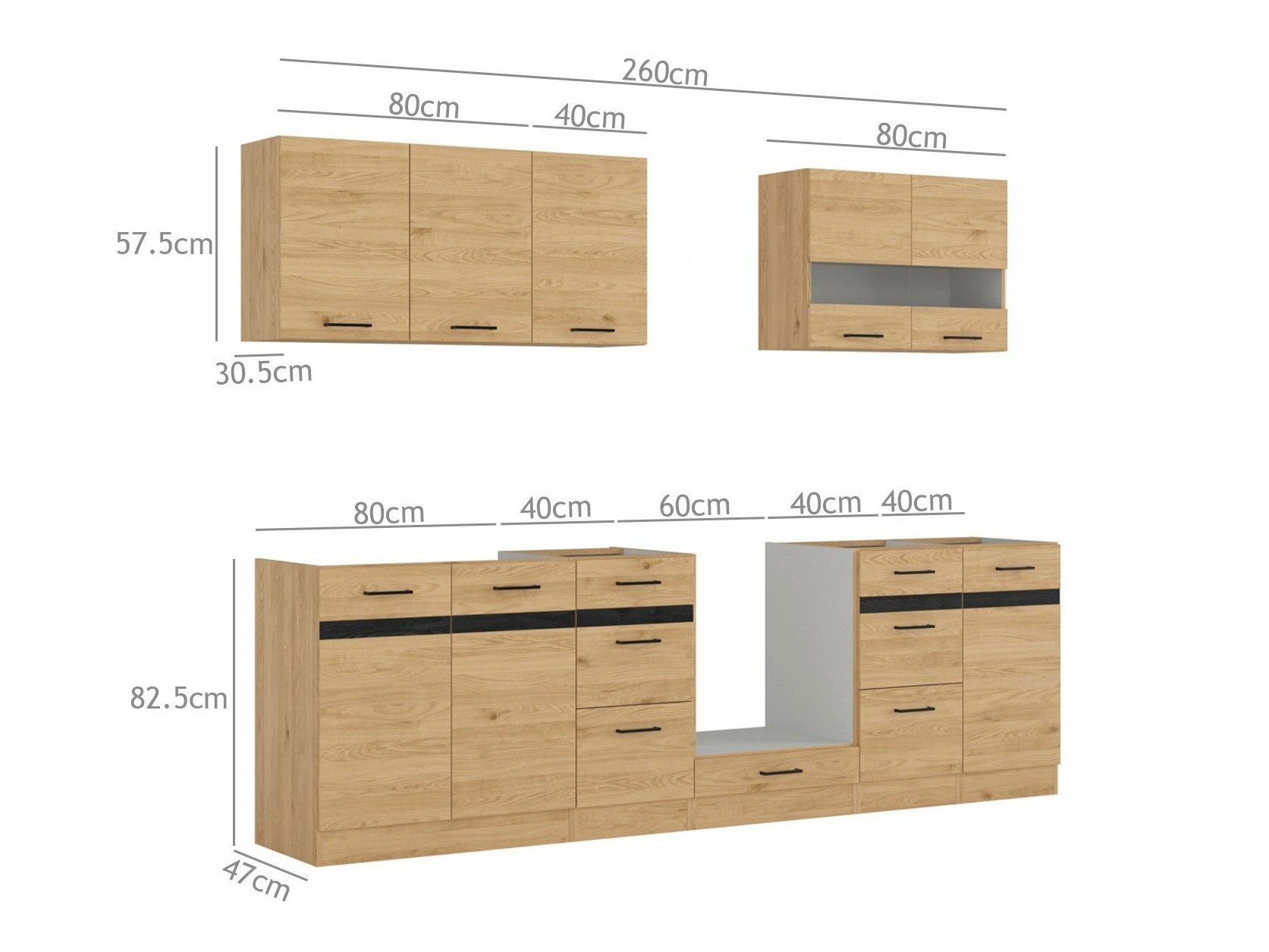 Modular kitchen set Dela 117