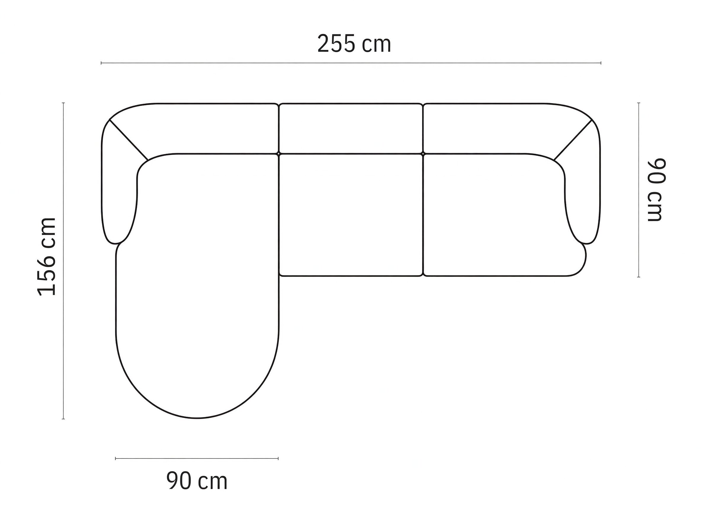 Kulmasohva Feltoro 104 (Bluvel 68)