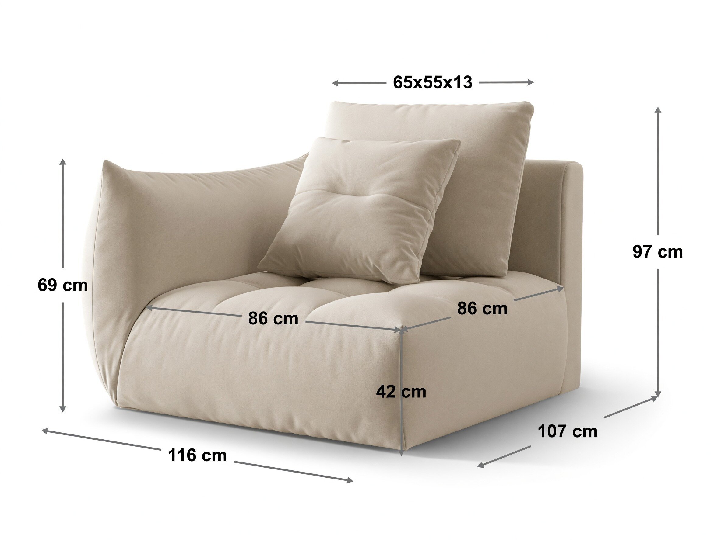 Modulaarinen istuinyksikkö Benorli 108 (Wind 75)