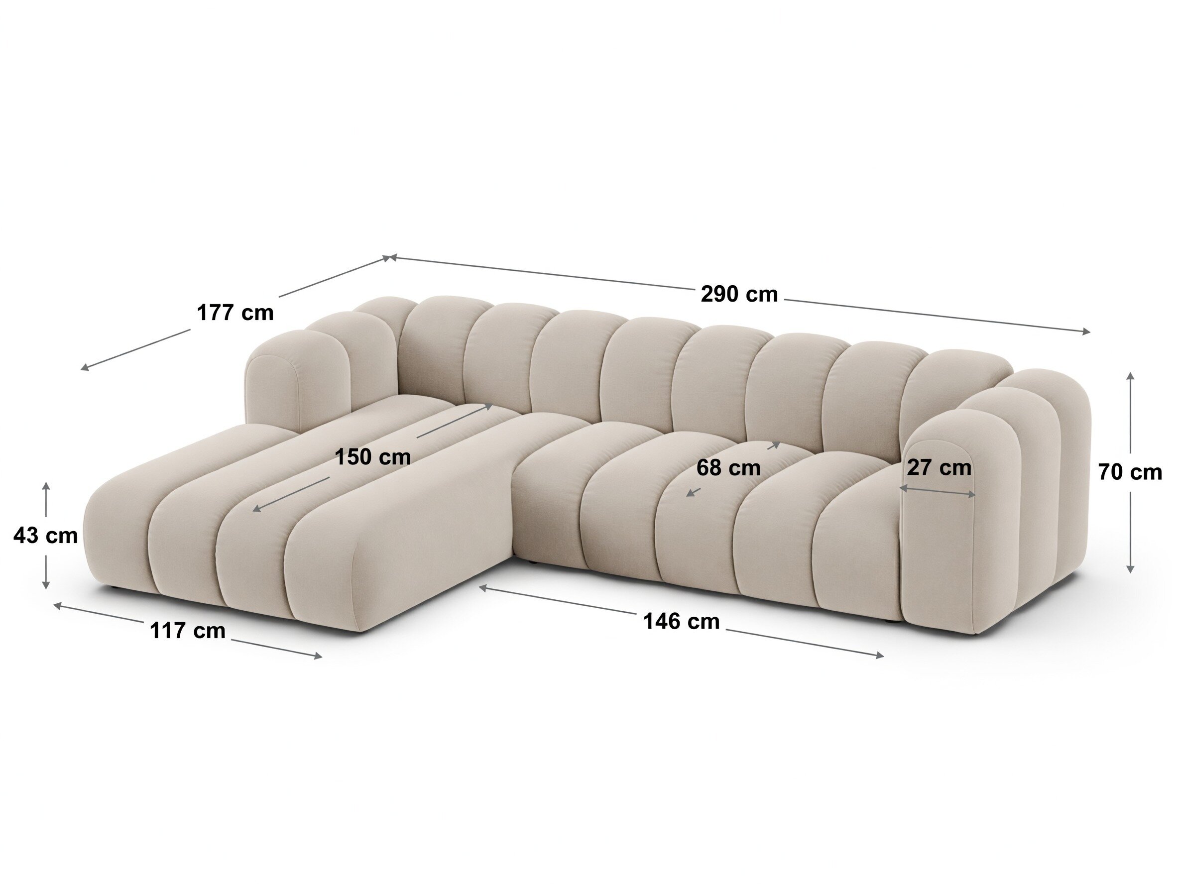 Moduulikulmasohva Cirleve 106 (Salvador 17)