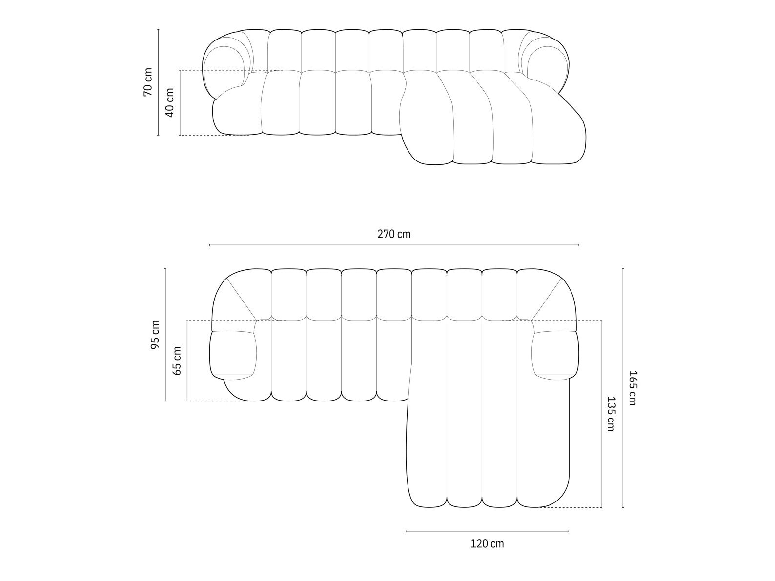 Kulmasohva Calvero 104 (Vogue 13)