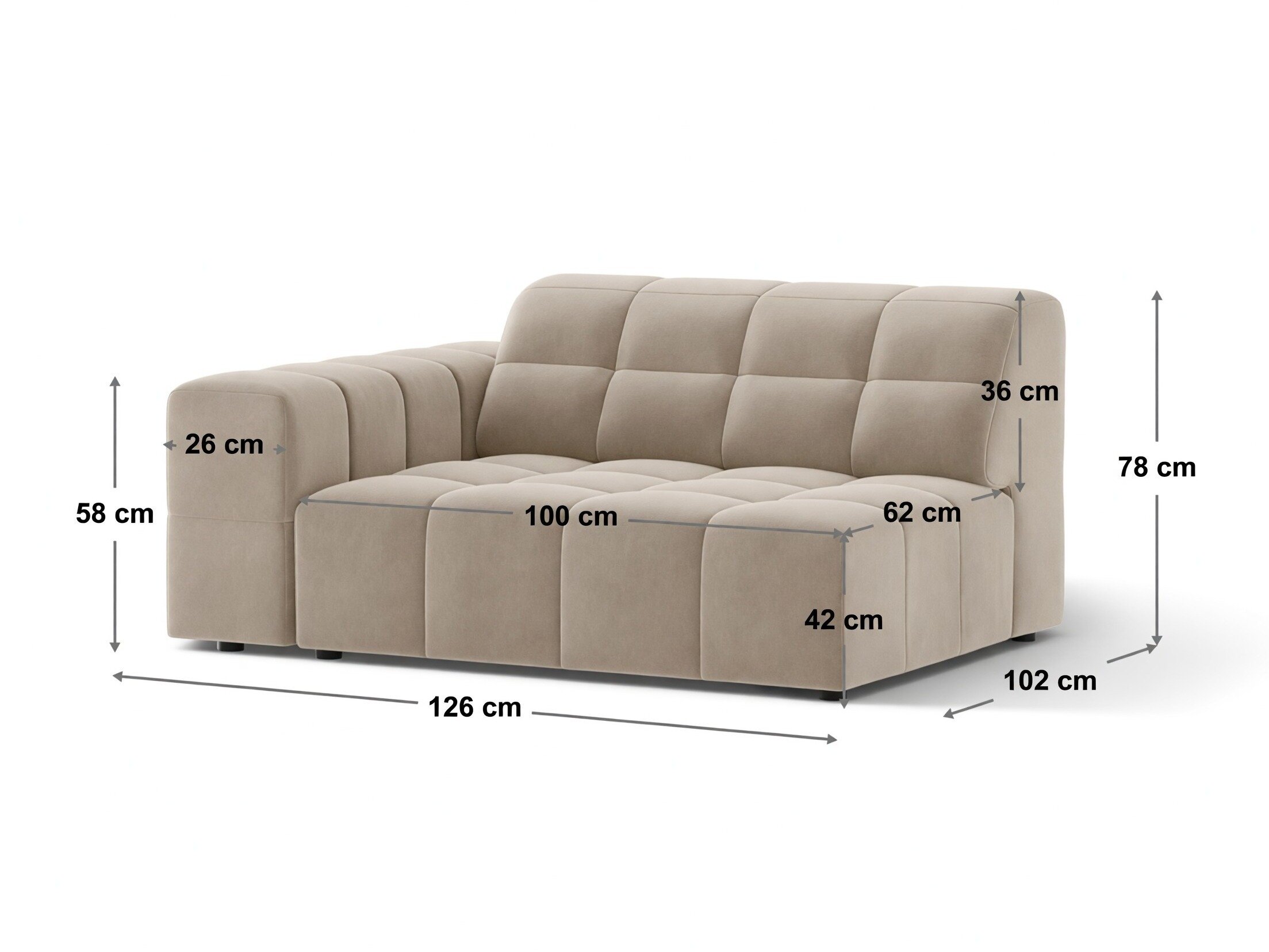 Modulaarinen istuinyksikkö Somelo 113 (Venus 2928)