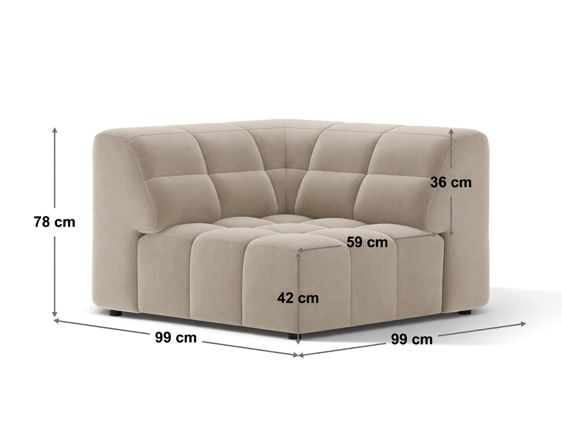 Modulaarinen istuinyksikkö Somelo 115 (Bluvel 78)