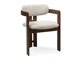 Tuoli Burleson 565 (Tumma saksanpähkinä + Beige)