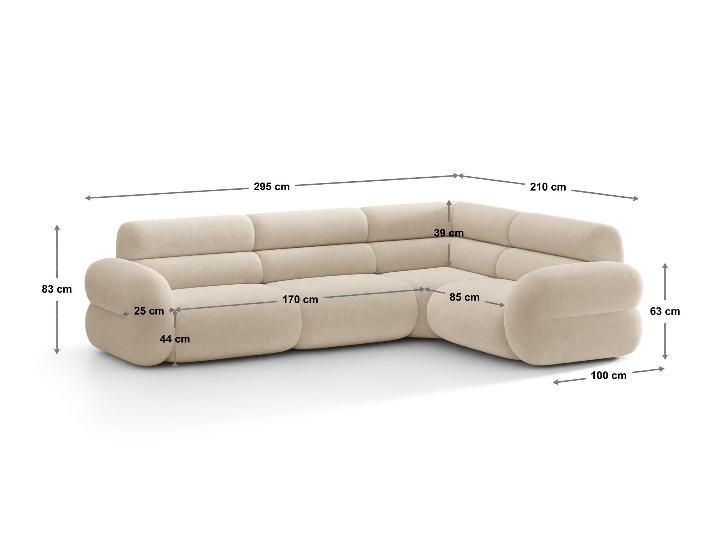 Moduulikulmasohva Cirbeno 100 (Golden 03)