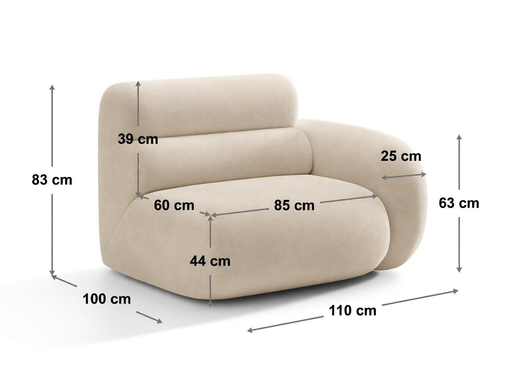 Modulaarinen istuinyksikkö Cirbeno 105 (Golden 56)