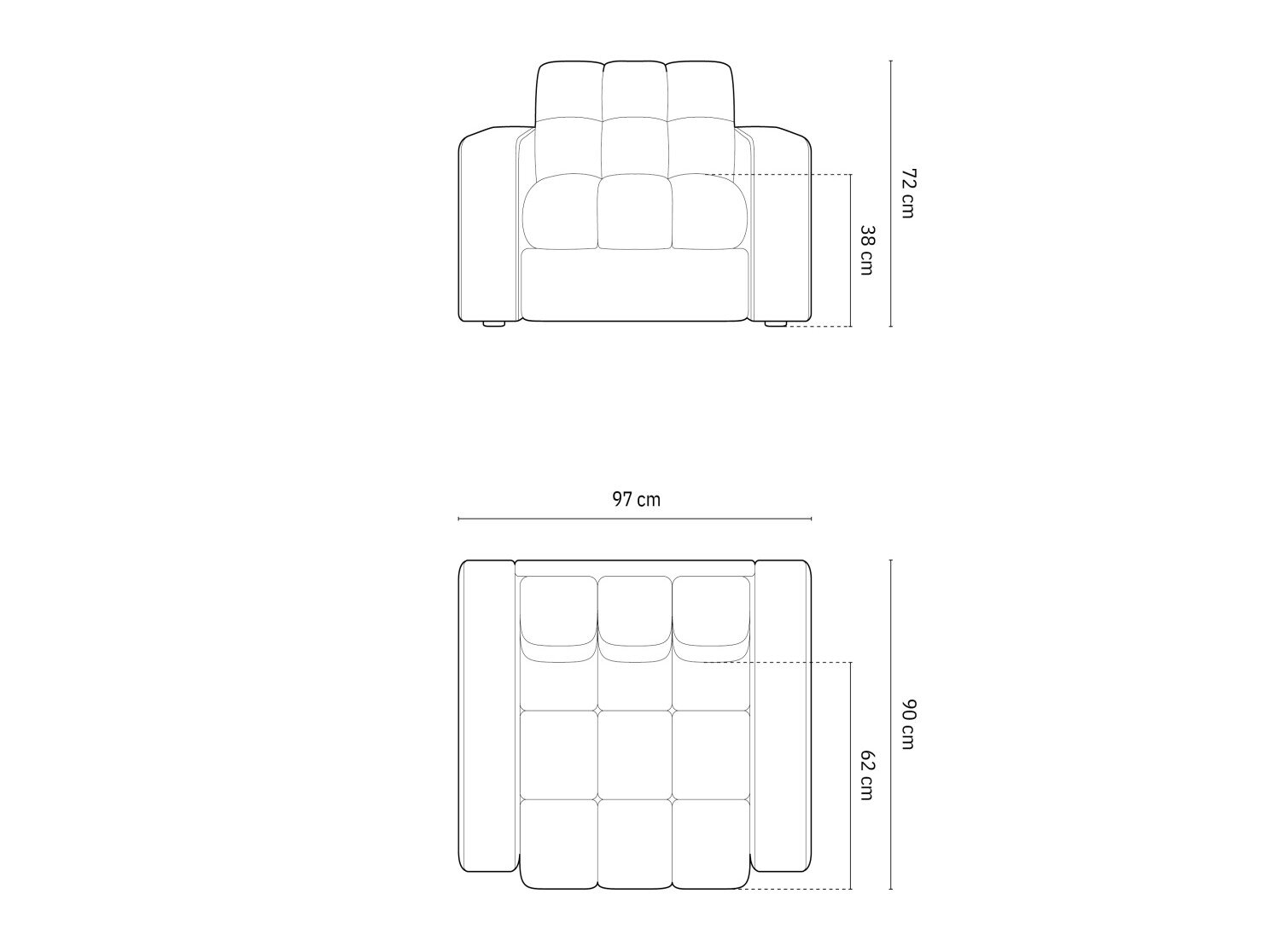 Nojatuoli Vesmele 106 (Bluvel 13)