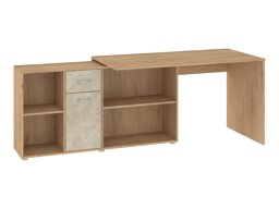 Kulmapöytä Gilroy 113 (Cremonan tammi + Beige)