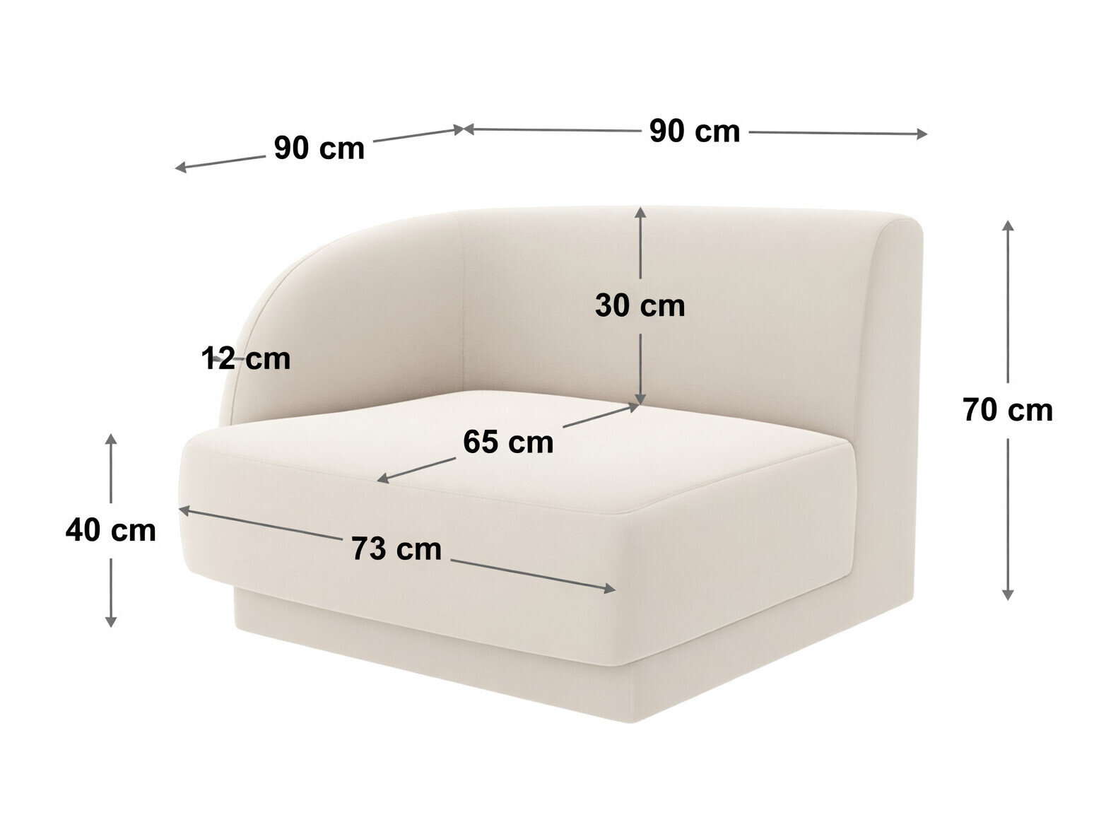Modulaarinen istuinyksikkö Tivlomi 113 (Bluvel 30)