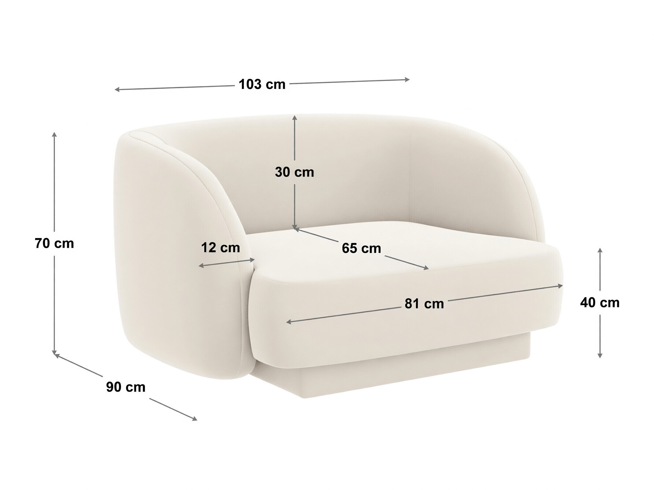 Nojatuoli Tivlomi 111 (Bluvel 30)
