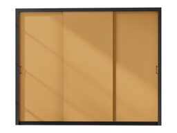 Vaatekaappi Murrieta 193 (Musta + Keltainen)