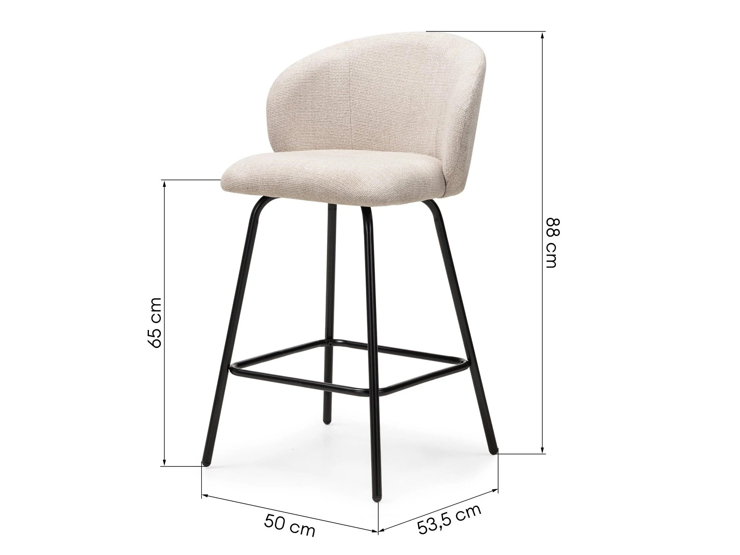Baarituoli Burleson 221 (Kerma + Musta)
