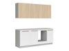 Kitchen set Boston 793 (White + Light oak)