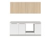 Kitchen set Boston 793 (White + Light oak)