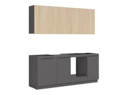 Kitchen set Boston 793 (Anthracite + Light oak)
