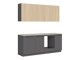 Kitchen set Boston 793 (Anthracite + Light oak)